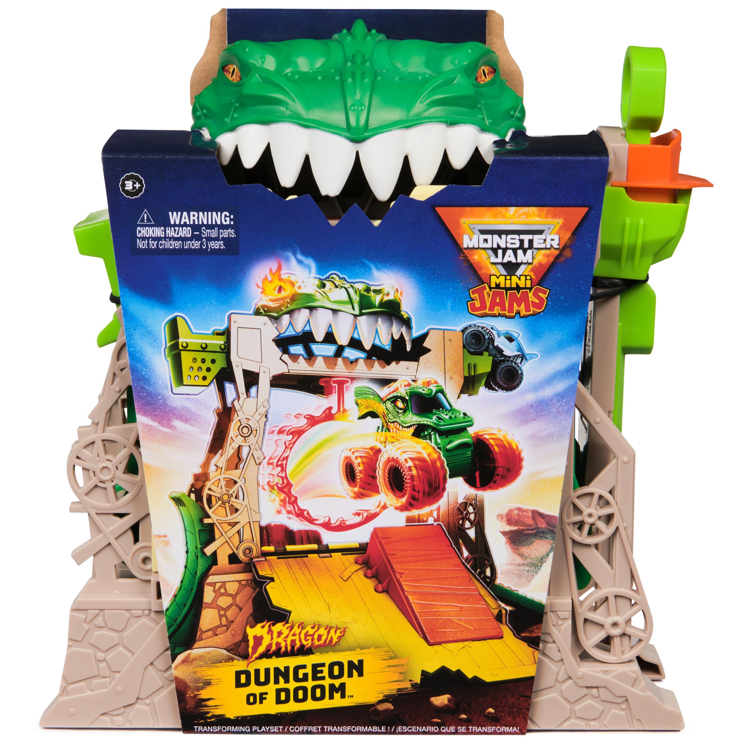 Foto 3 pulgar | Set De Juego Monster Jam Dragon Dungeon Of Doom Con Camión Mini Jams - Venta Internacional.