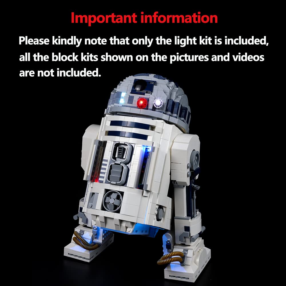 Foto 3 pulgar | Kit De Iluminación Kyglaring Para Star Wars Lego R2-d2 75308 - Venta Internacional.