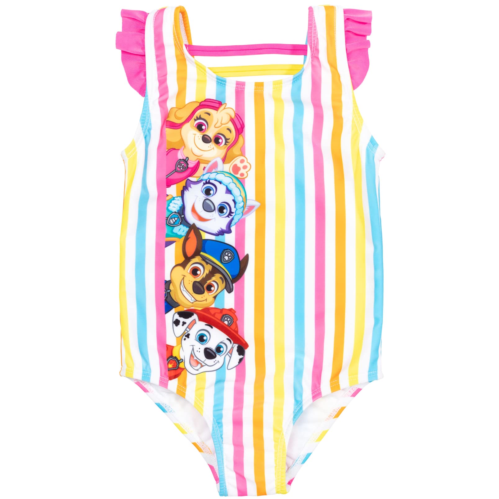 Foto 4 pulgar | Conjunto De Traje De Baño Paw Patrol Para Niñas Pequeñas, Rash Guard 3t Rainbow - Venta Internacional.