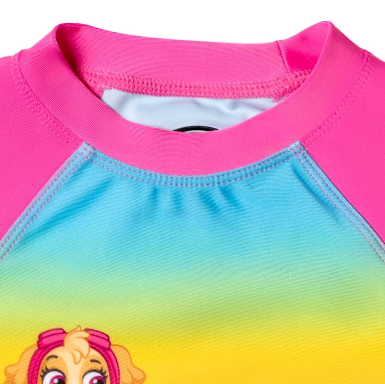 Foto 8 pulgar | Conjunto De Traje De Baño Paw Patrol Para Niñas Pequeñas, Rash Guard 3t Rainbow - Venta Internacional.