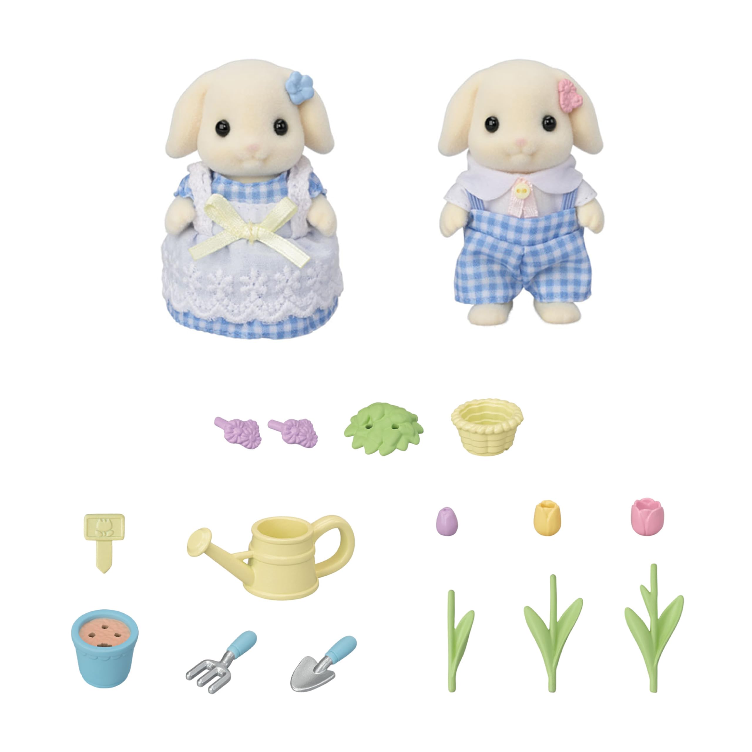 Foto 4 pulgar | Set De Jardinería Calico Critters Blossom Con Flora Rabbit Siblings - Venta Internacional.