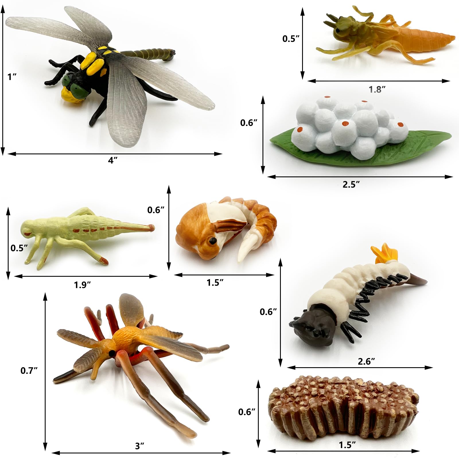 Foto 3 | Figura Géminis Y Genius: Ciclo De Vida De Un Mosquito Y Una Libélula - Venta Internacional.