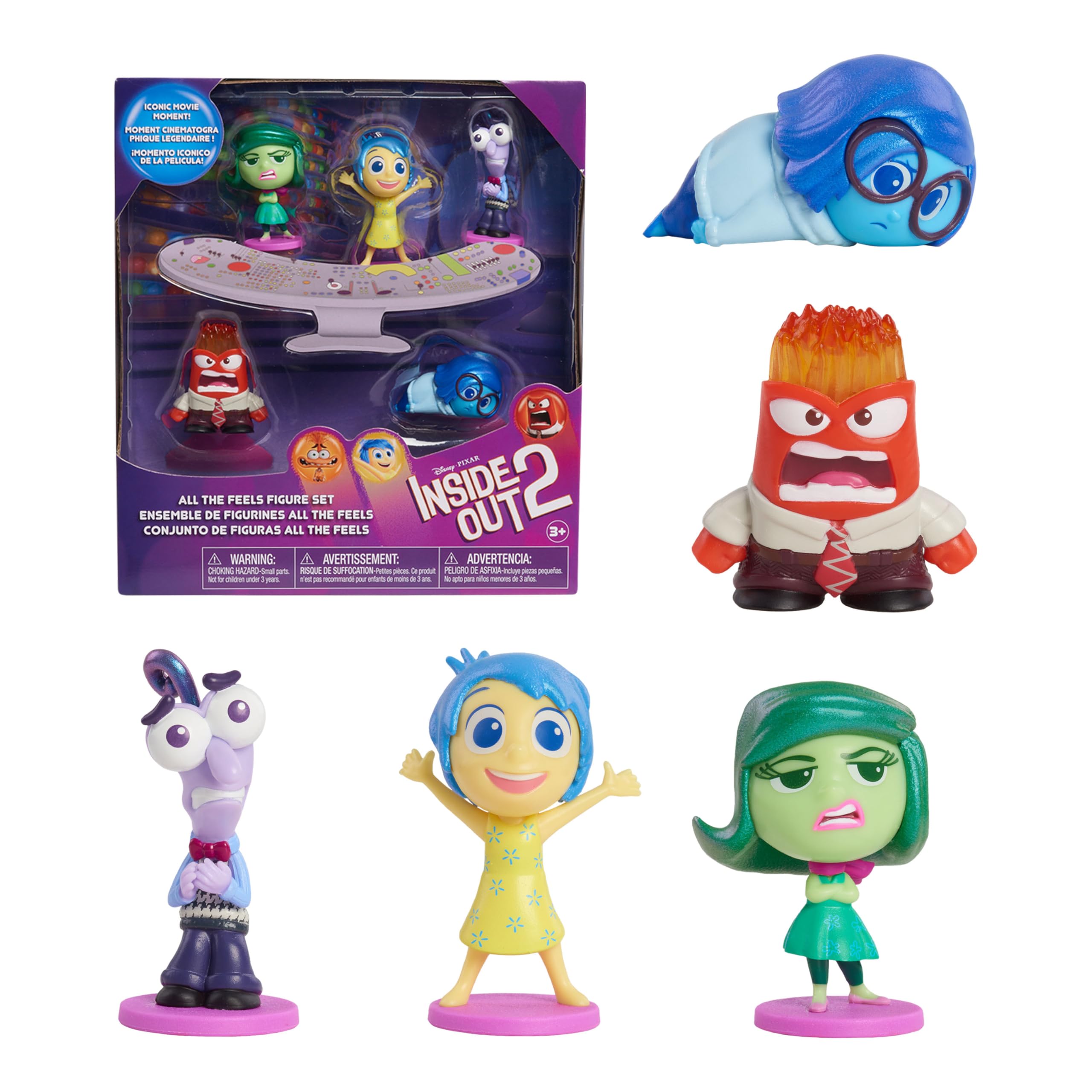 Foto 2 pulgar | Set De Figuras Just Play Inside Out 2 Feels Para Niños De Más De 3 Años - Venta Internacional.