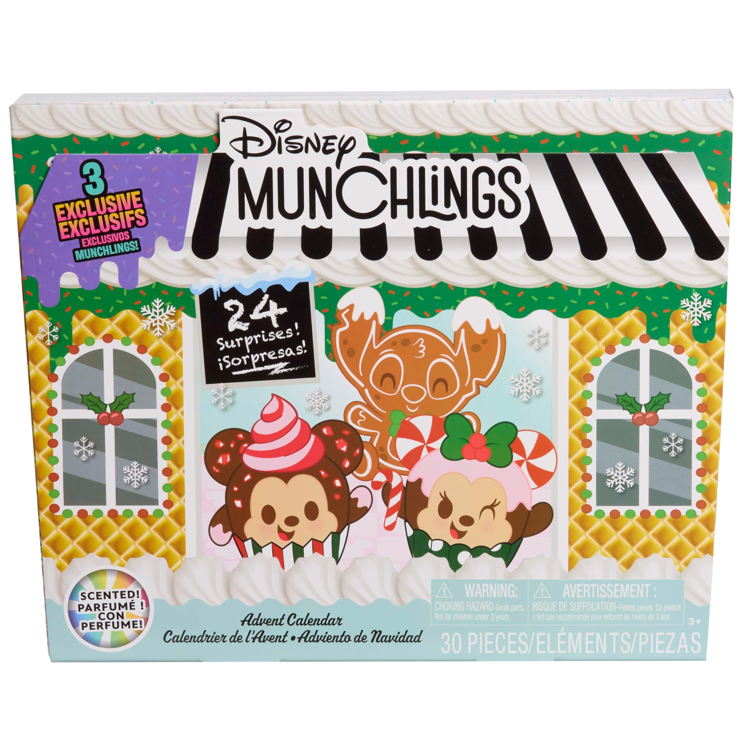 Foto 2 pulgar | Calendario De Adviento Just Play Disney Munchlings Con 31 Figuras Para Más De 3 - Venta Internacional.