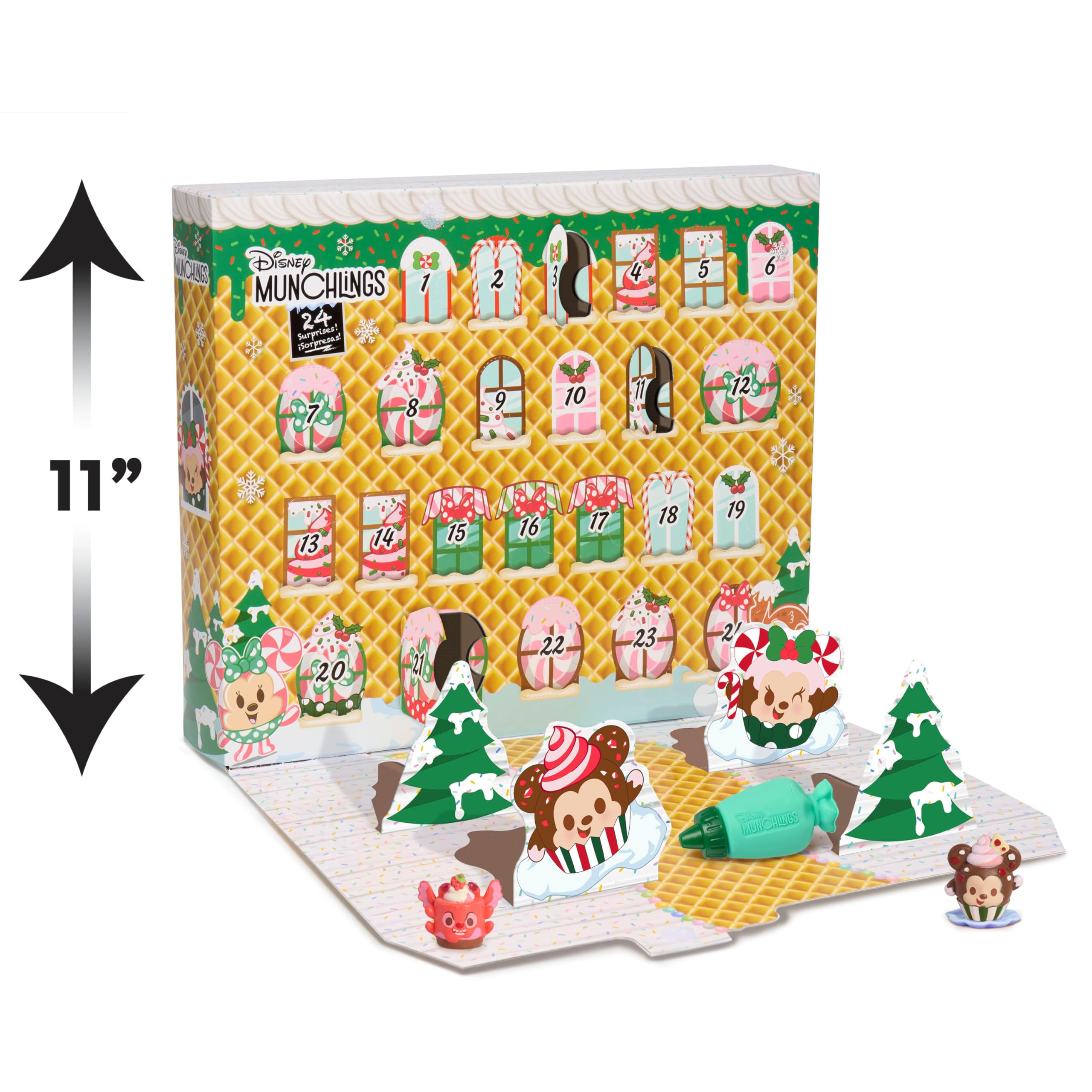 Foto 7 pulgar | Calendario De Adviento Just Play Disney Munchlings Con 31 Figuras Para Más De 3 - Venta Internacional.