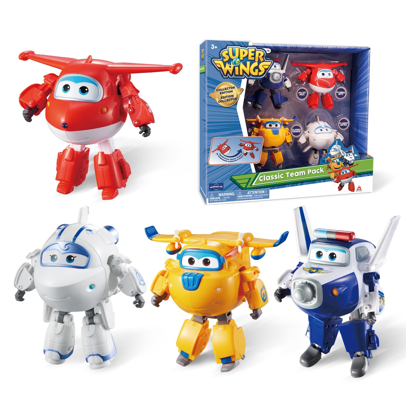 Foto 2 pulgar | Figura De Acción Super Wings 5 Transformers Toys, Paquete De 4 Unidades, Tobot - Venta Internacional.