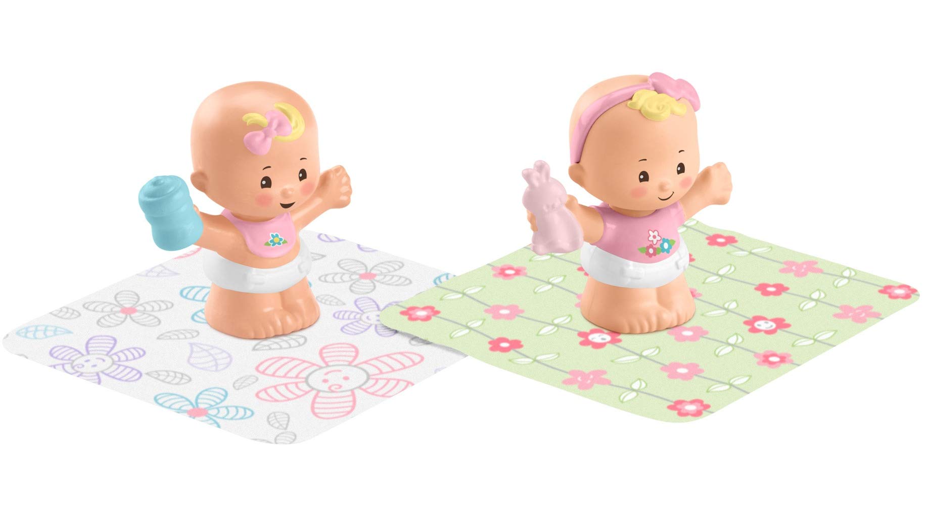 Set De Figuras Fisher-price Little People Snuggle Twins Con Manta - Venta Internacional.