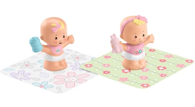 Foto 1 | Set De Figuras Fisher-price Little People Snuggle Twins Con Manta - Venta Internacional.