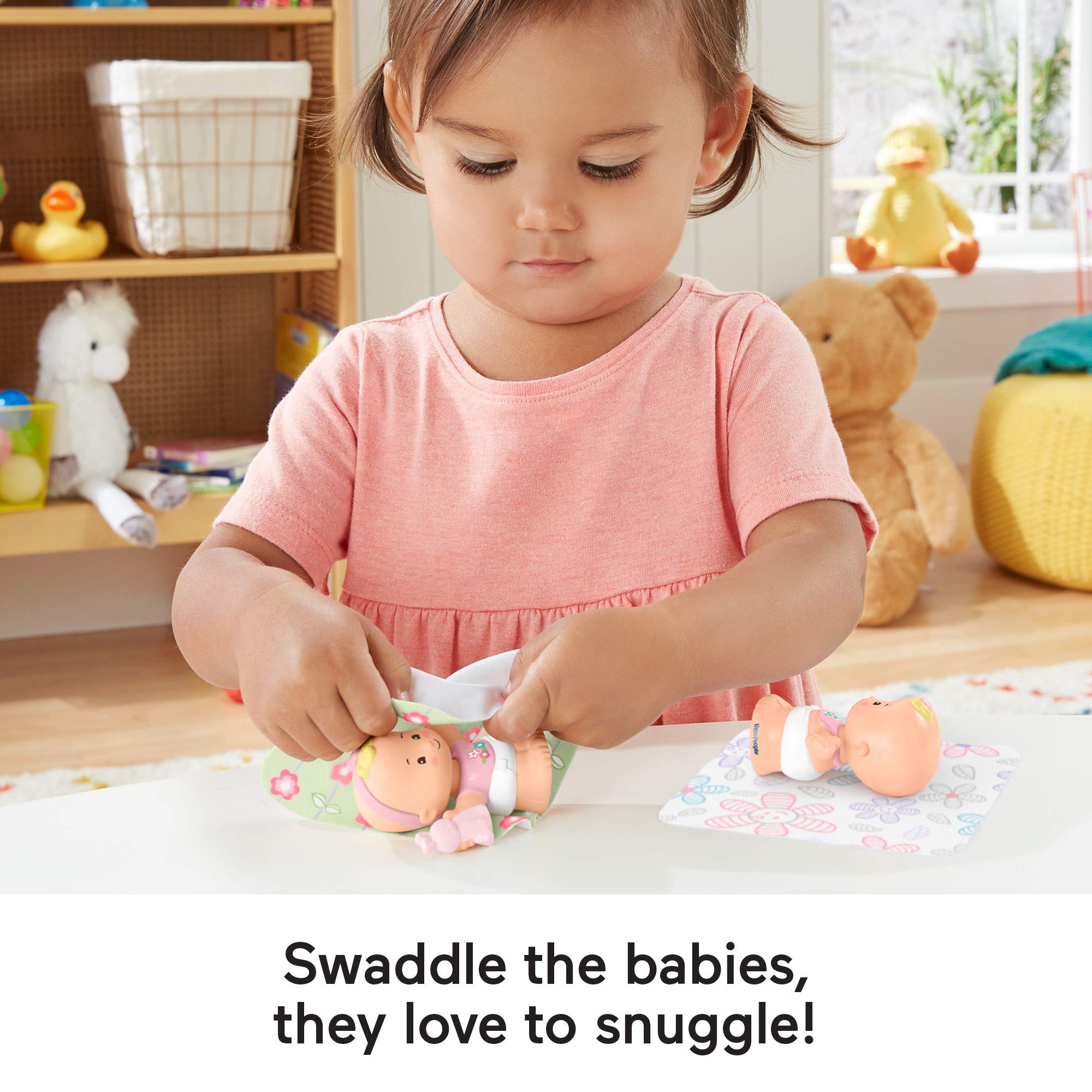Foto 4 pulgar | Set De Figuras Fisher-price Little People Snuggle Twins Con Manta - Venta Internacional.
