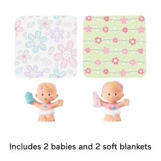 Foto 5 | Set De Figuras Fisher-price Little People Snuggle Twins Con Manta - Venta Internacional.
