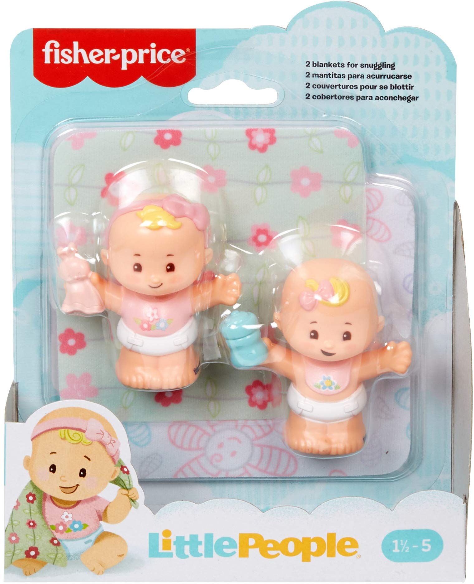 Foto 7 pulgar | Set De Figuras Fisher-price Little People Snuggle Twins Con Manta - Venta Internacional.