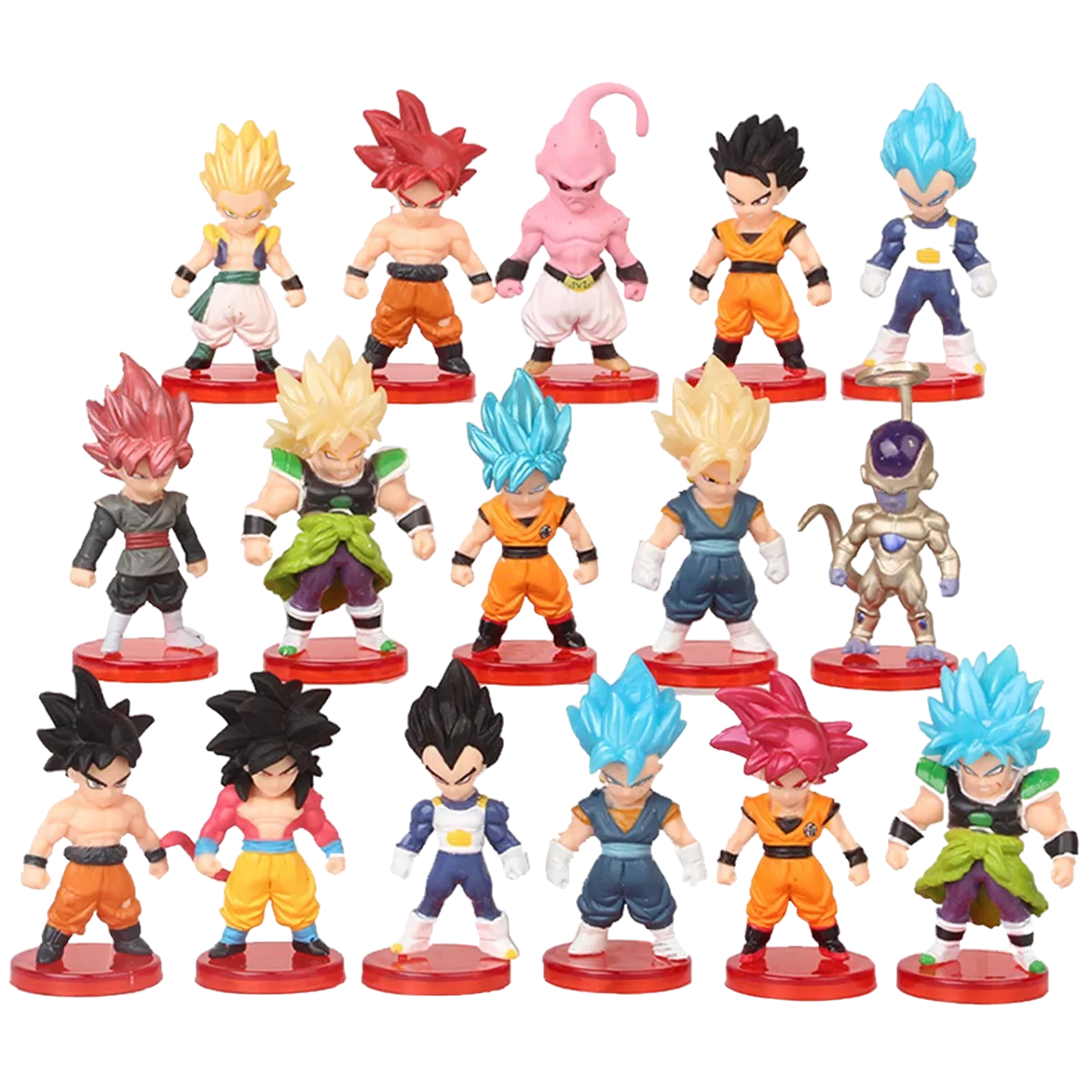 Foto 2 pulgar | Dragon Ball Juguetes Mini Colección 16 Piezas 7 Cm Goku Etc