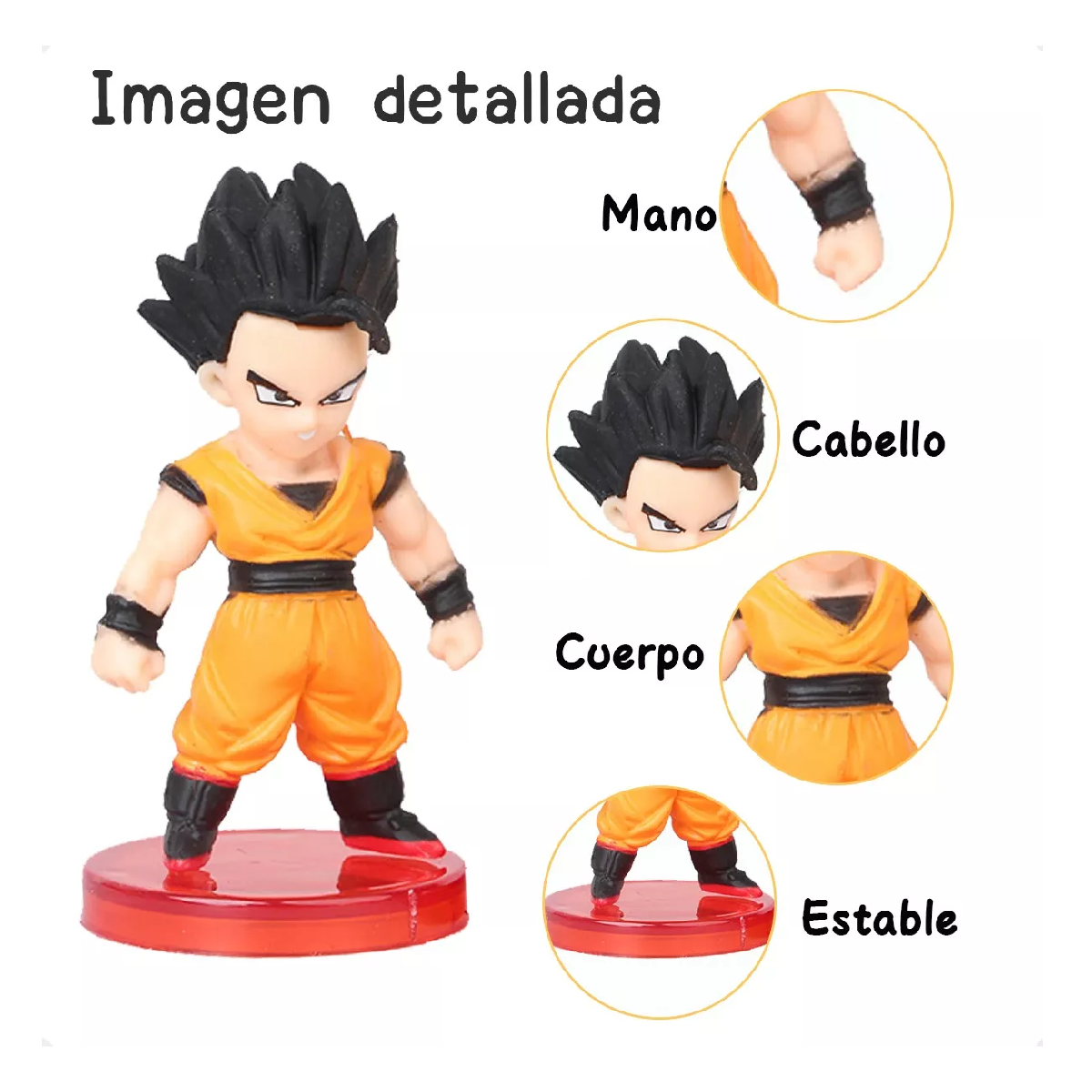 Foto 2 | Dragon Ball Juguetes Mini Colección 16 Piezas 7 Cm Goku Etc