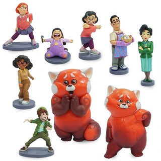 Foto 1 | Set Figure Play Disney Pixar Turning Red Con 9 Figuras - Venta Internacional.