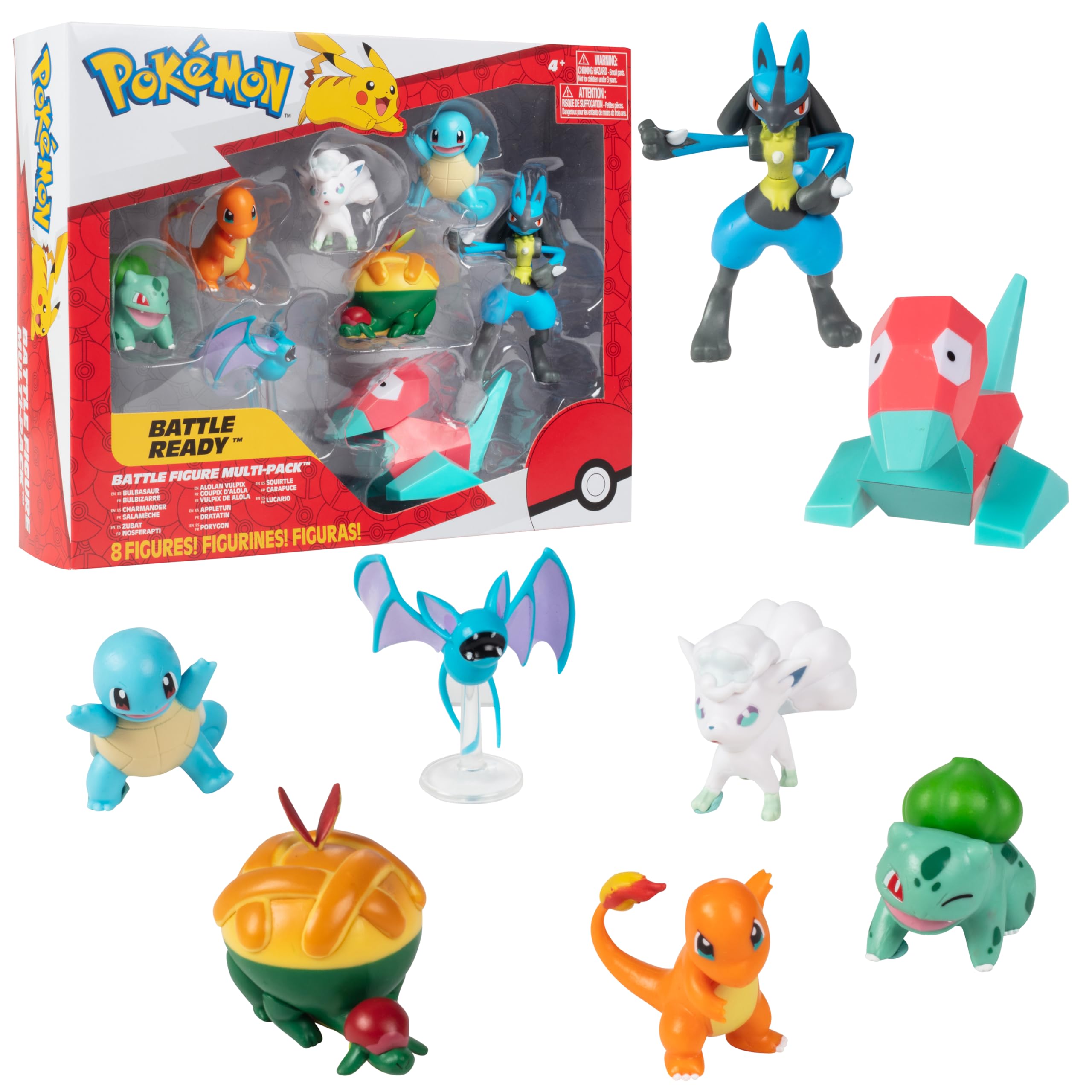 Foto 2 pulgar | Set De Figuras Pokemon Battle Ready De 8 Piezas Charmander Bulbasaur - Venta Internacional.