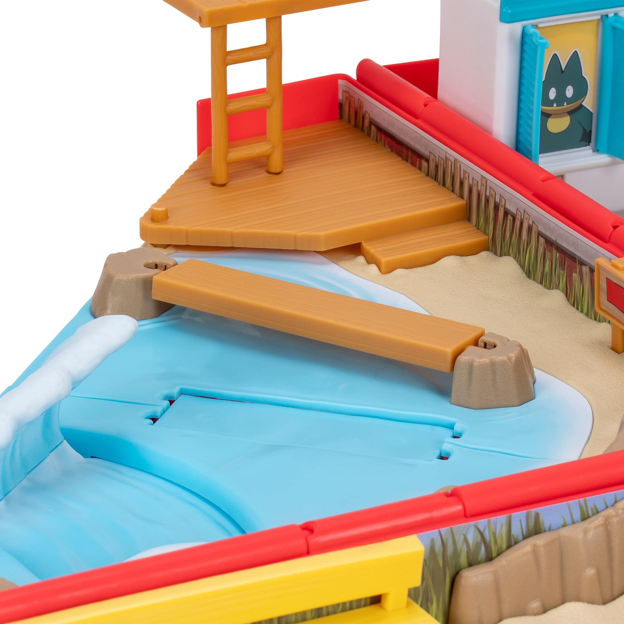 Foto 5 | Set De Juego Carry Case Beach Battle Pokémon Con Pikachu Jazwares - Venta Internacional.