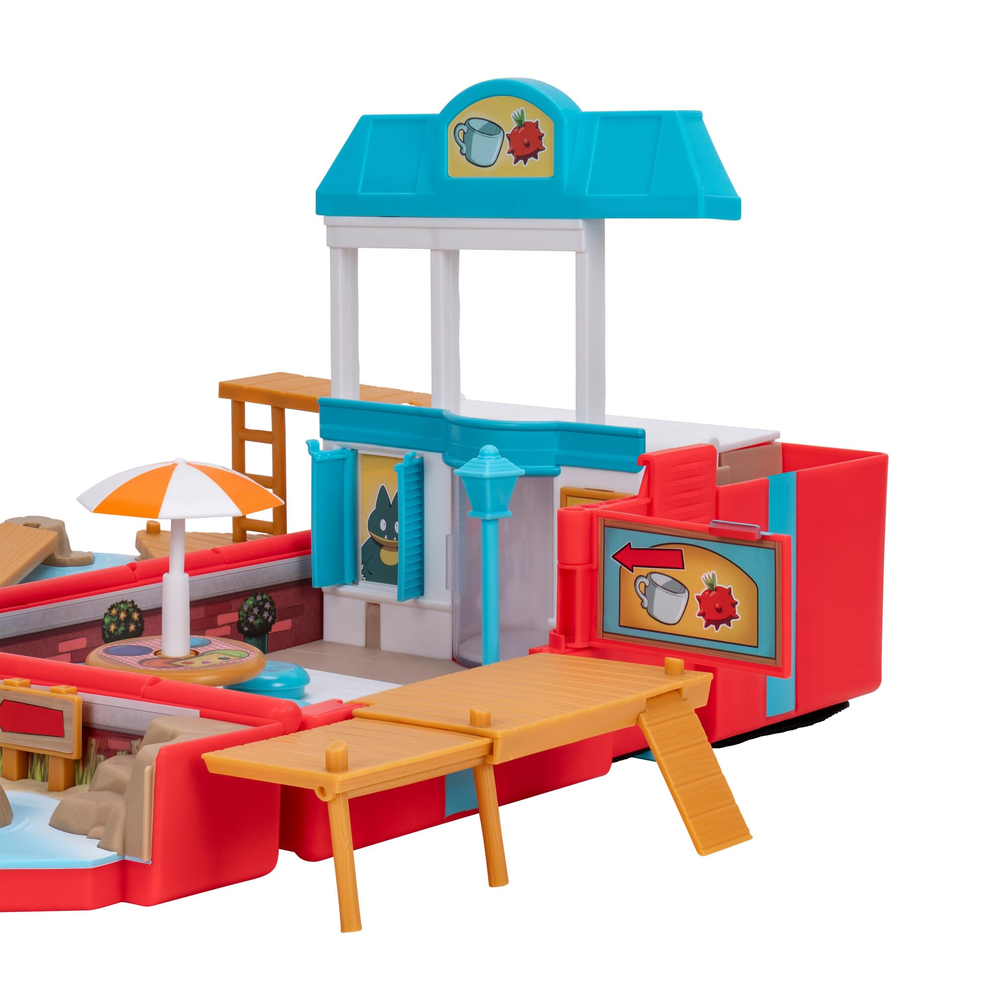 Foto 6 | Set De Juego Carry Case Beach Battle Pokémon Con Pikachu Jazwares - Venta Internacional.