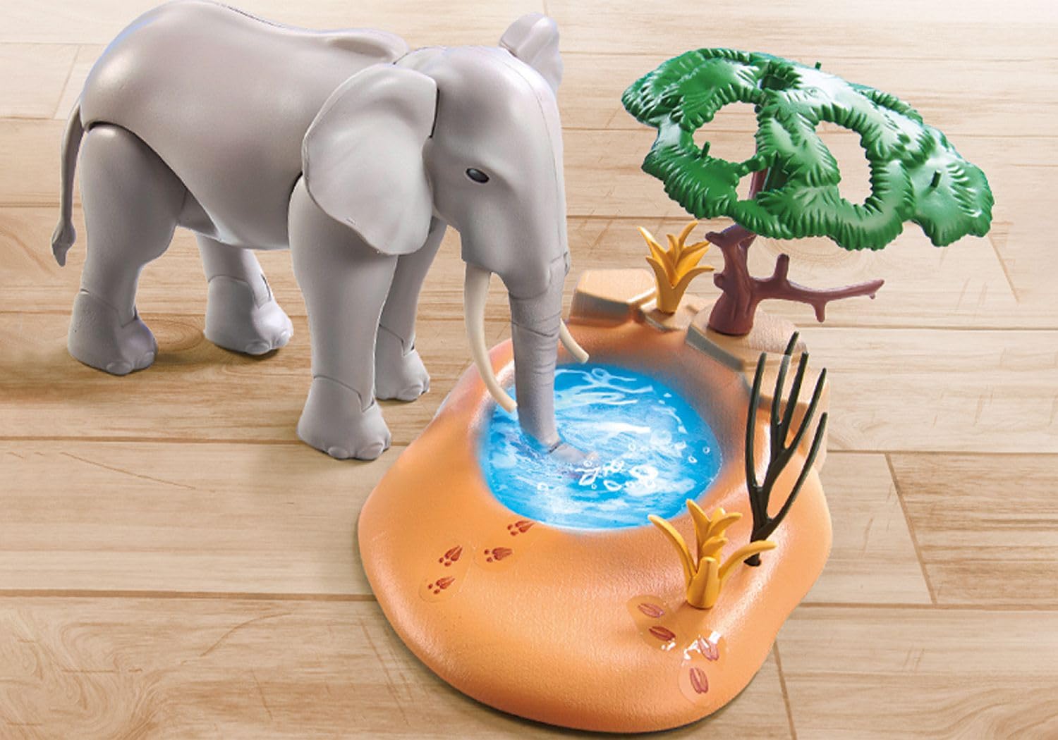Foto 5 pulgar | Elefante De Juguete De Playmobil En El Pozo De Agua Con Lancha - Venta Internacional.