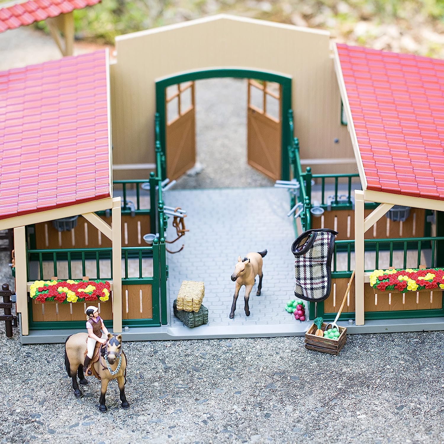 Foto 6 pulgar | Establo Y Establo Para Caballos Playset Schleich Con 2 Ponis De Más De 3 Años - Venta Internacional.