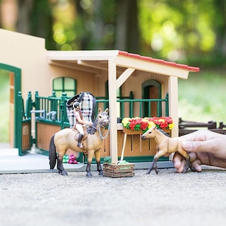 Foto 6 | Establo Y Establo Para Caballos Playset Schleich Con 2 Ponis De Más De 3 Años - Venta Internacional.