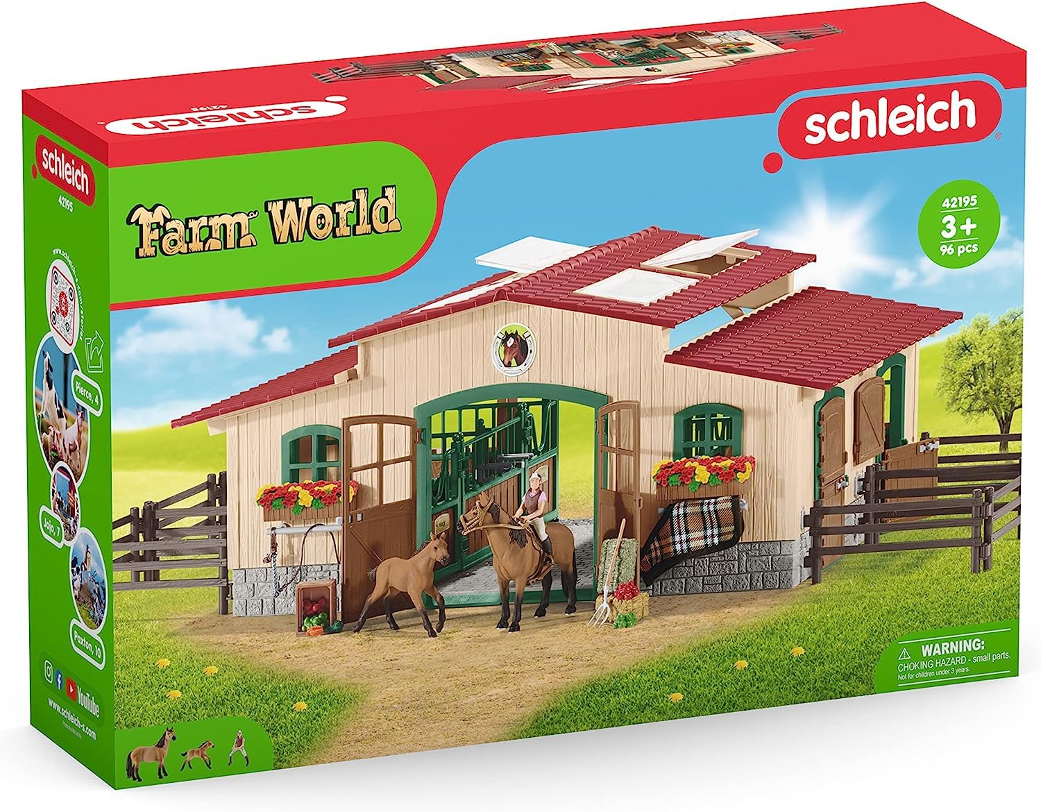 Foto 7 | Establo Y Establo Para Caballos Playset Schleich Con 2 Ponis De Más De 3 Años - Venta Internacional.