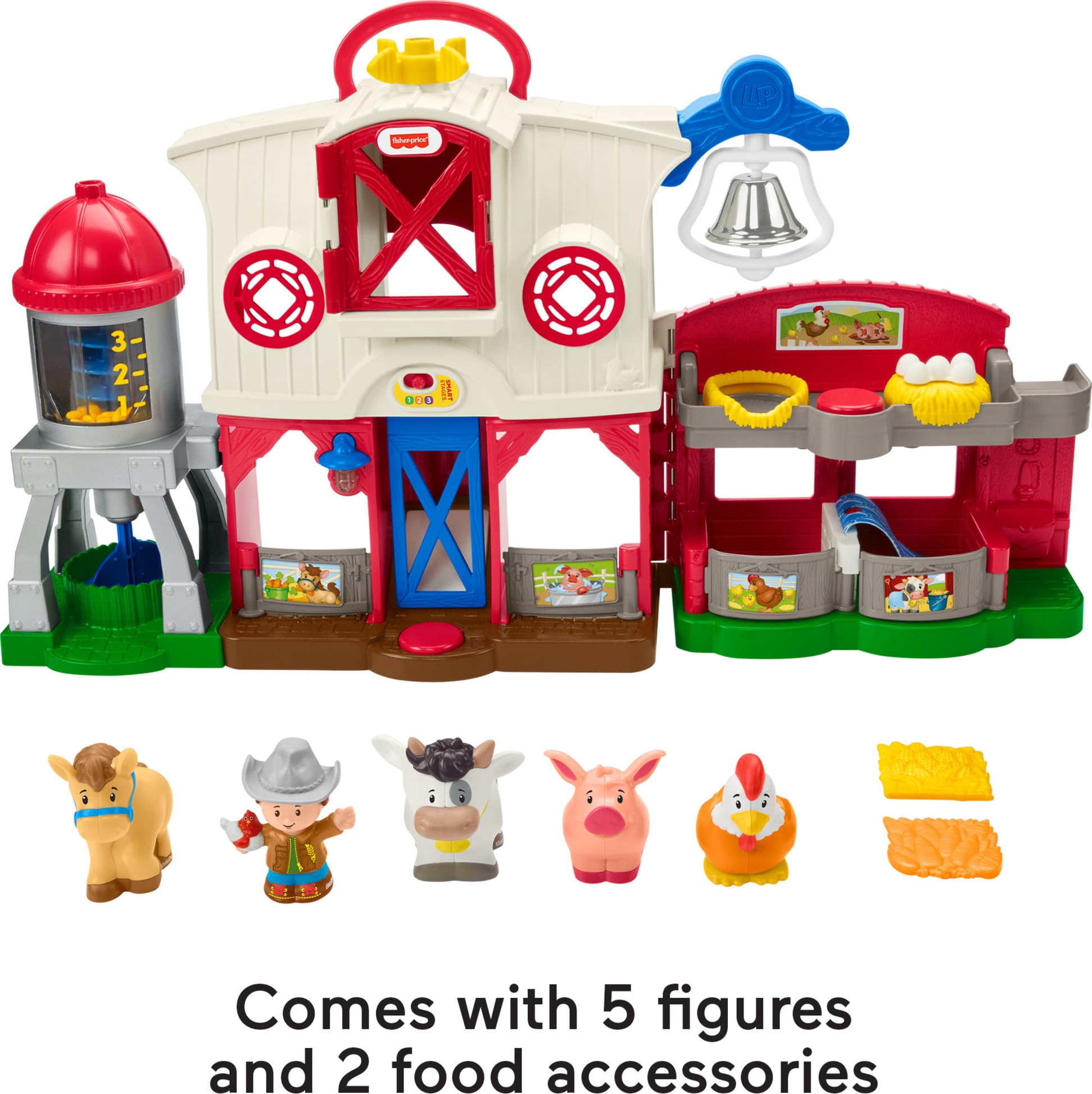 Foto 5 | Juguete Didáctico Fisher-price Little People Farm De 1 Año O Más - Venta Internacional.