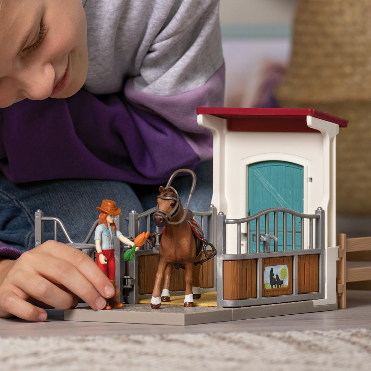 Foto 3 pulgar | Playset Schleich Horse Box Con Hannah & Cayenne Horse Club - Venta Internacional.