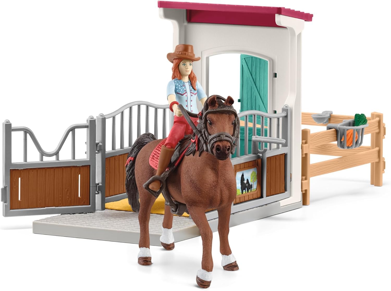 Foto 4 pulgar | Playset Schleich Horse Box Con Hannah & Cayenne Horse Club - Venta Internacional.