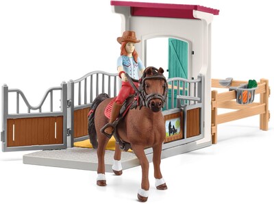 Foto 3 | Playset Schleich Horse Box Con Hannah & Cayenne Horse Club - Venta Internacional.