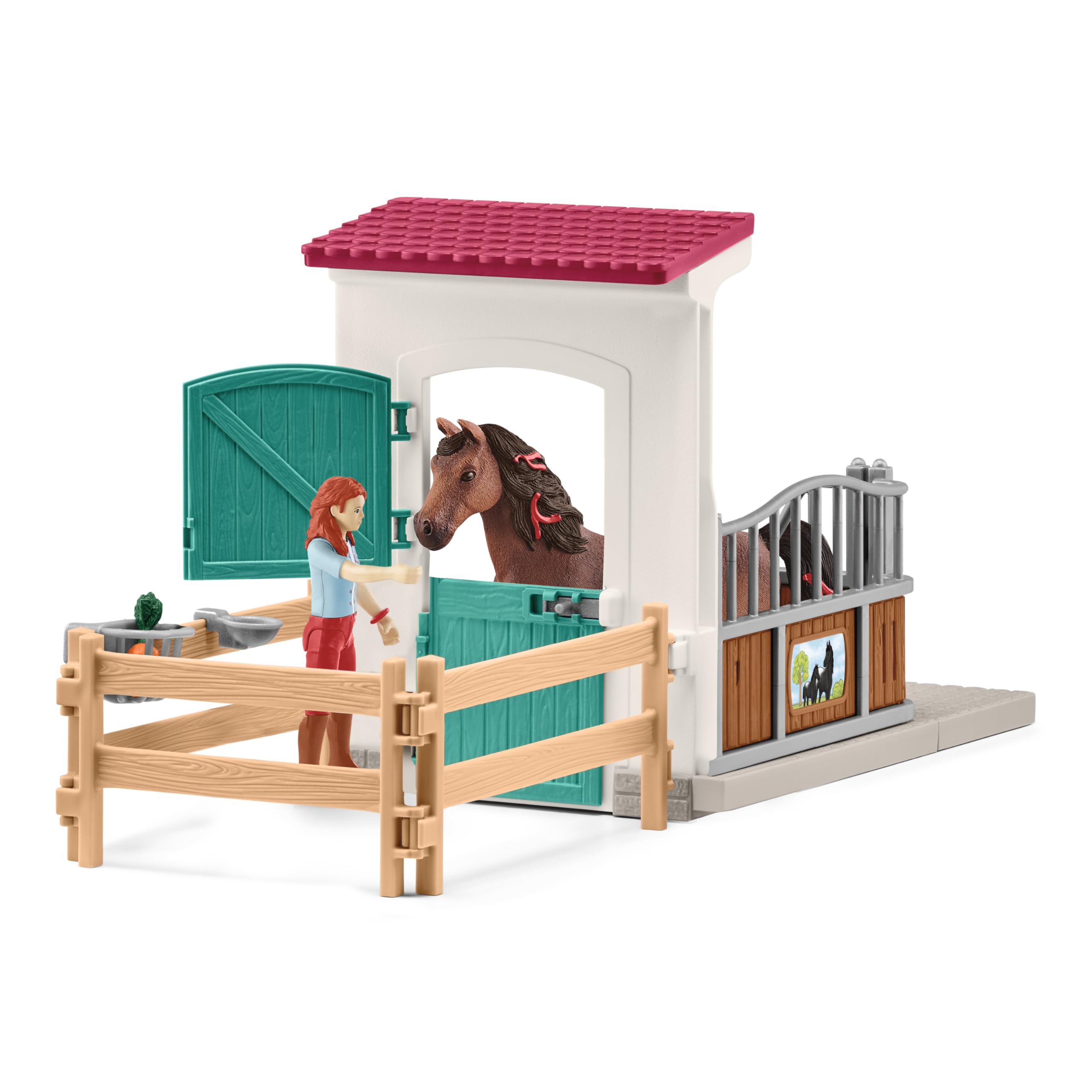 Foto 5 pulgar | Playset Schleich Horse Box Con Hannah & Cayenne Horse Club - Venta Internacional.