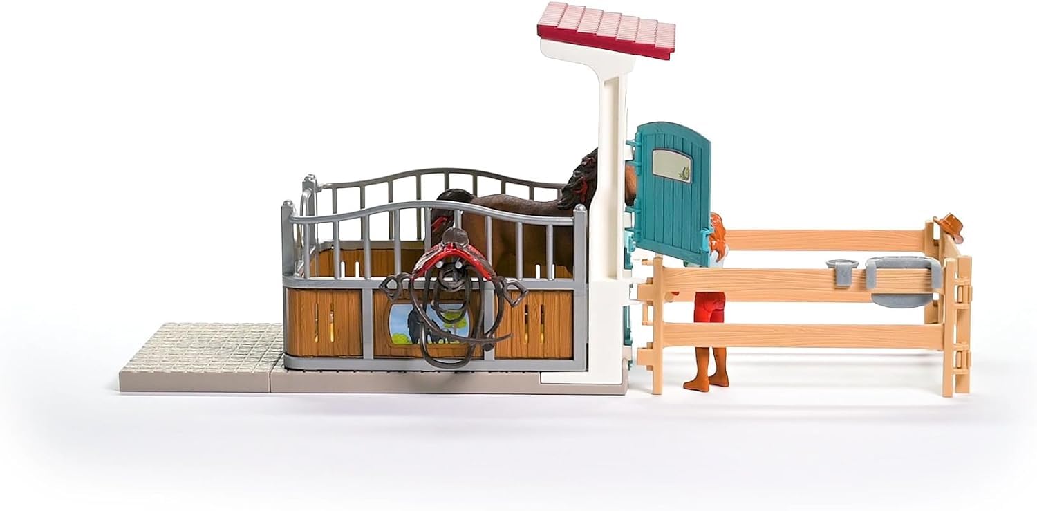 Foto 5 | Playset Schleich Horse Box Con Hannah & Cayenne Horse Club - Venta Internacional.