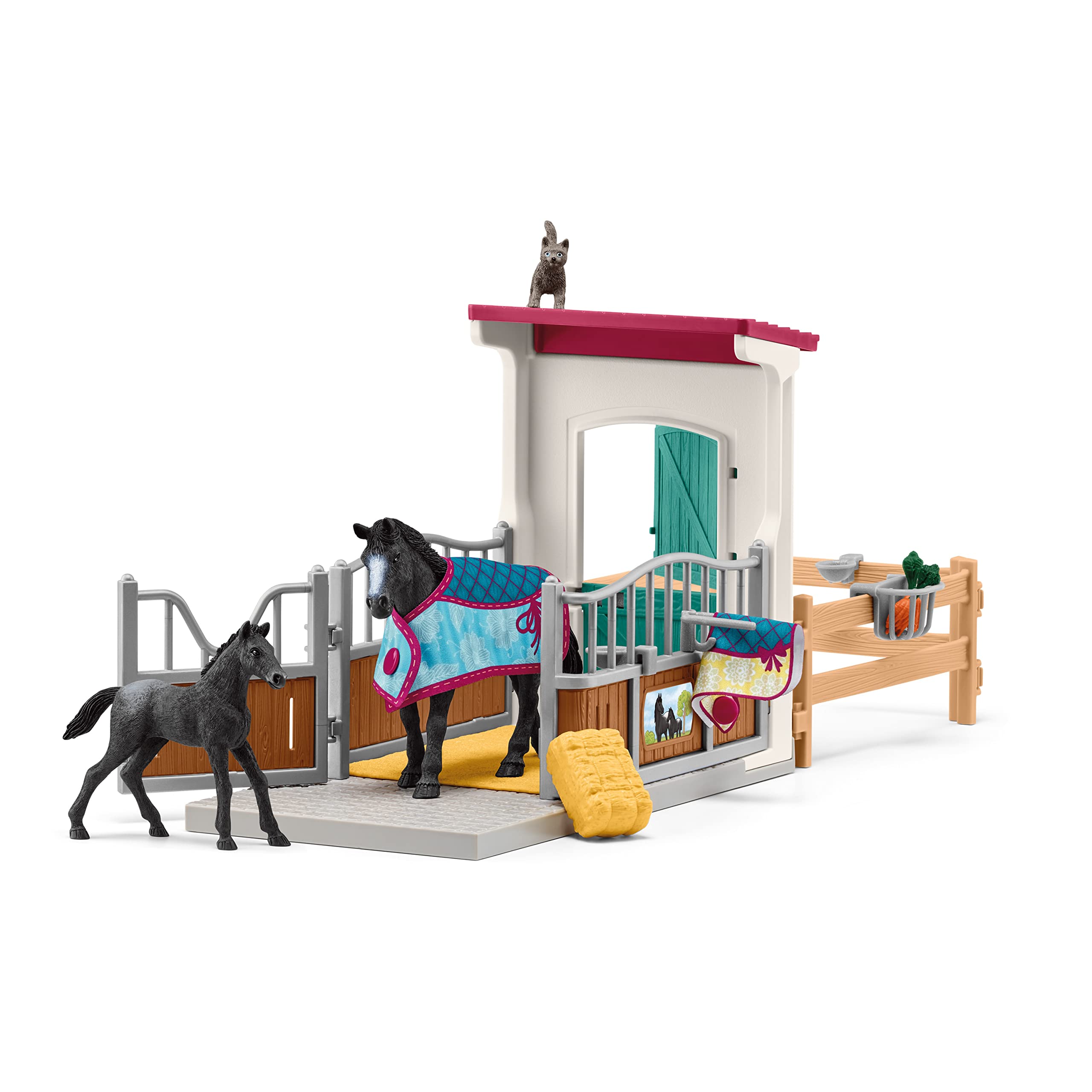 Foto 5 pulgar | Playset Schleich Horse Club Stall, 34 Piezas, Con Yegua Y Potro - Venta Internacional.