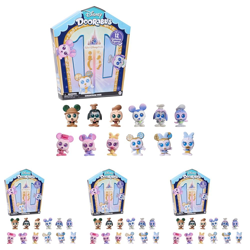 Toy Disney Doorables Para El 50 Aniversario De Walt Disney World X4 - Venta Internacional.