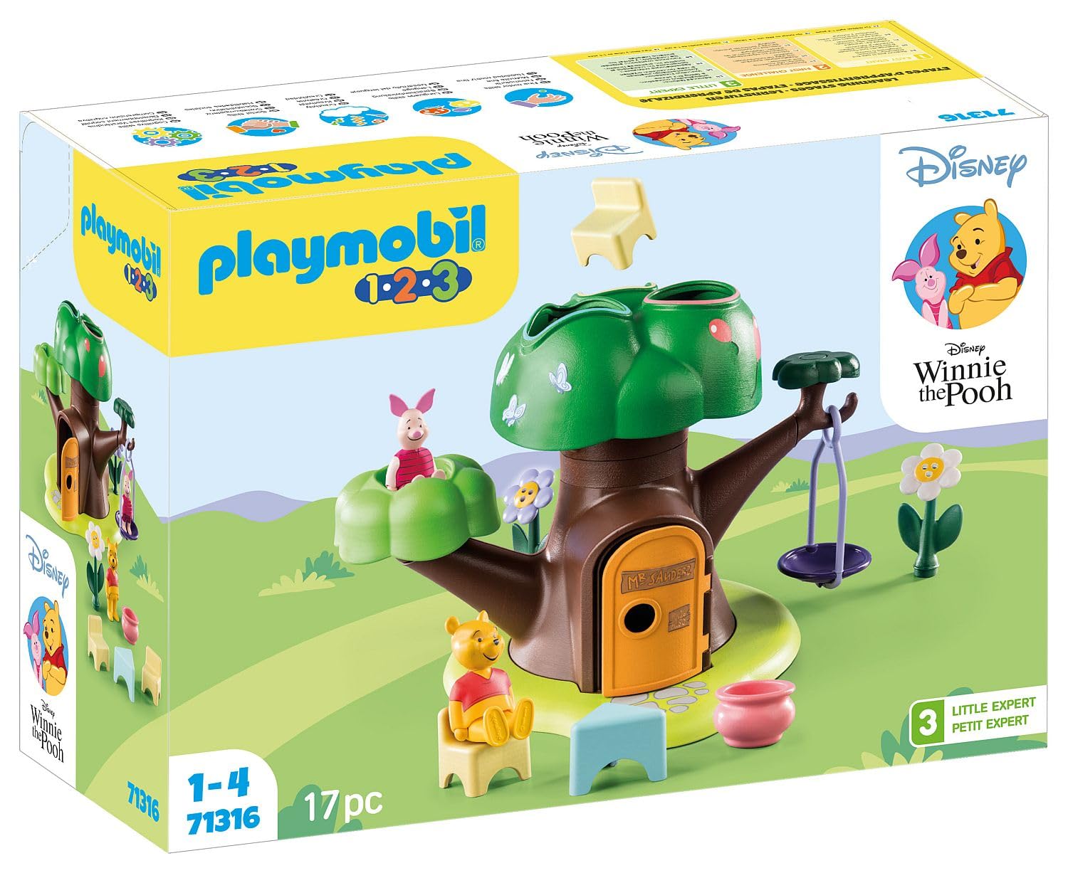 Foto 3 pulgar | Toy Playmobil 1.2.3 Y Disney Winnie's & Piglet's Tree House - Venta Internacional.