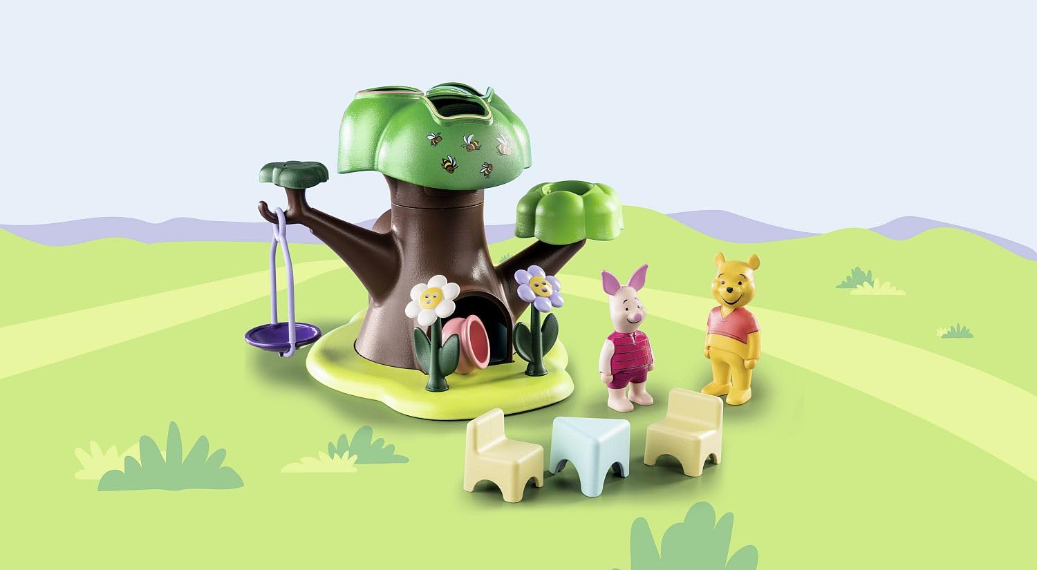 Foto 6 pulgar | Toy Playmobil 1.2.3 Y Disney Winnie's & Piglet's Tree House - Venta Internacional.