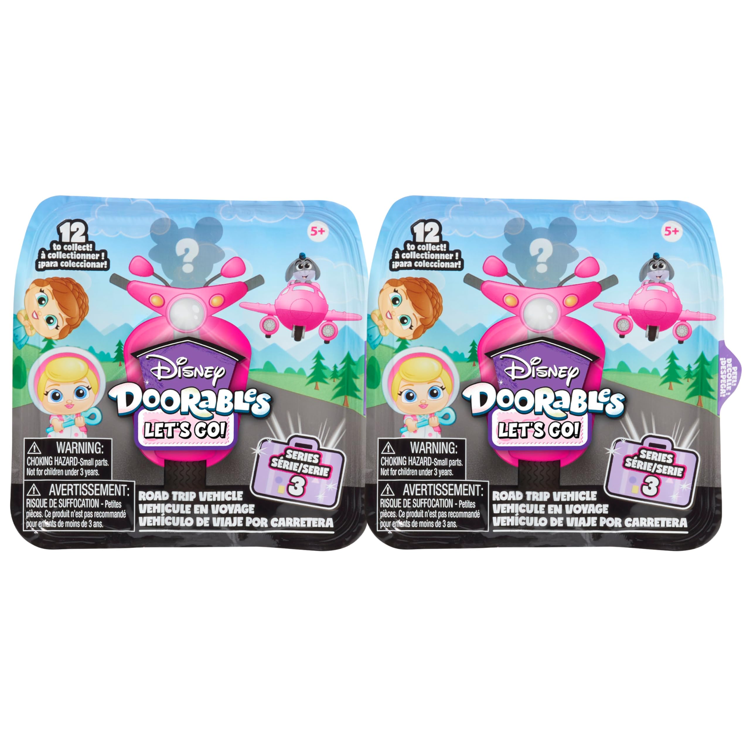 Foto 2 pulgar | Paquete Conjunto Let's Go Series 3 De Toy Disney Doorables Con 2 Figuras - Venta Internacional.