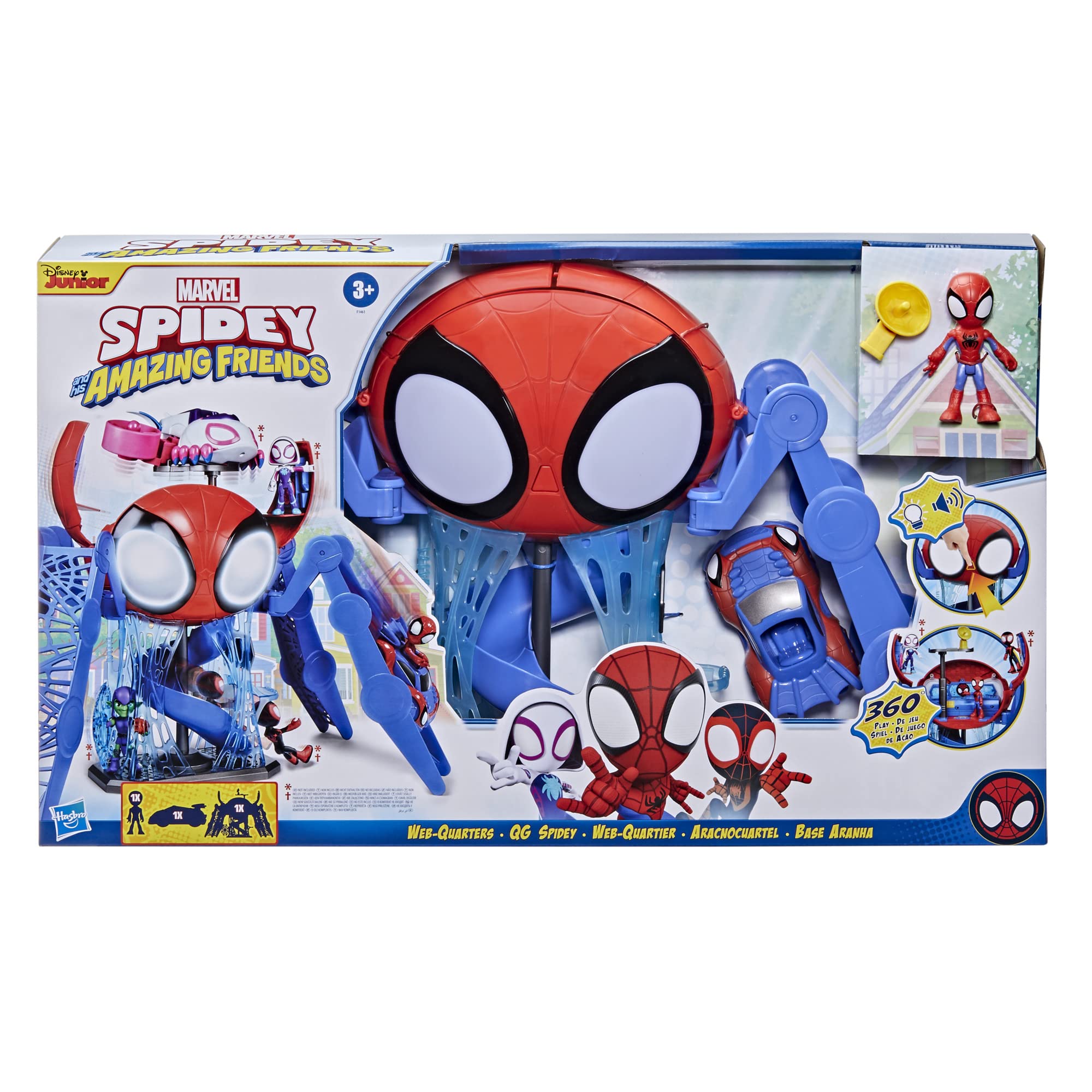 Foto 2 | Set De Juego Spider-man Spidey Y Sus Increíbles Amigos Web-quarters - Venta Internacional.