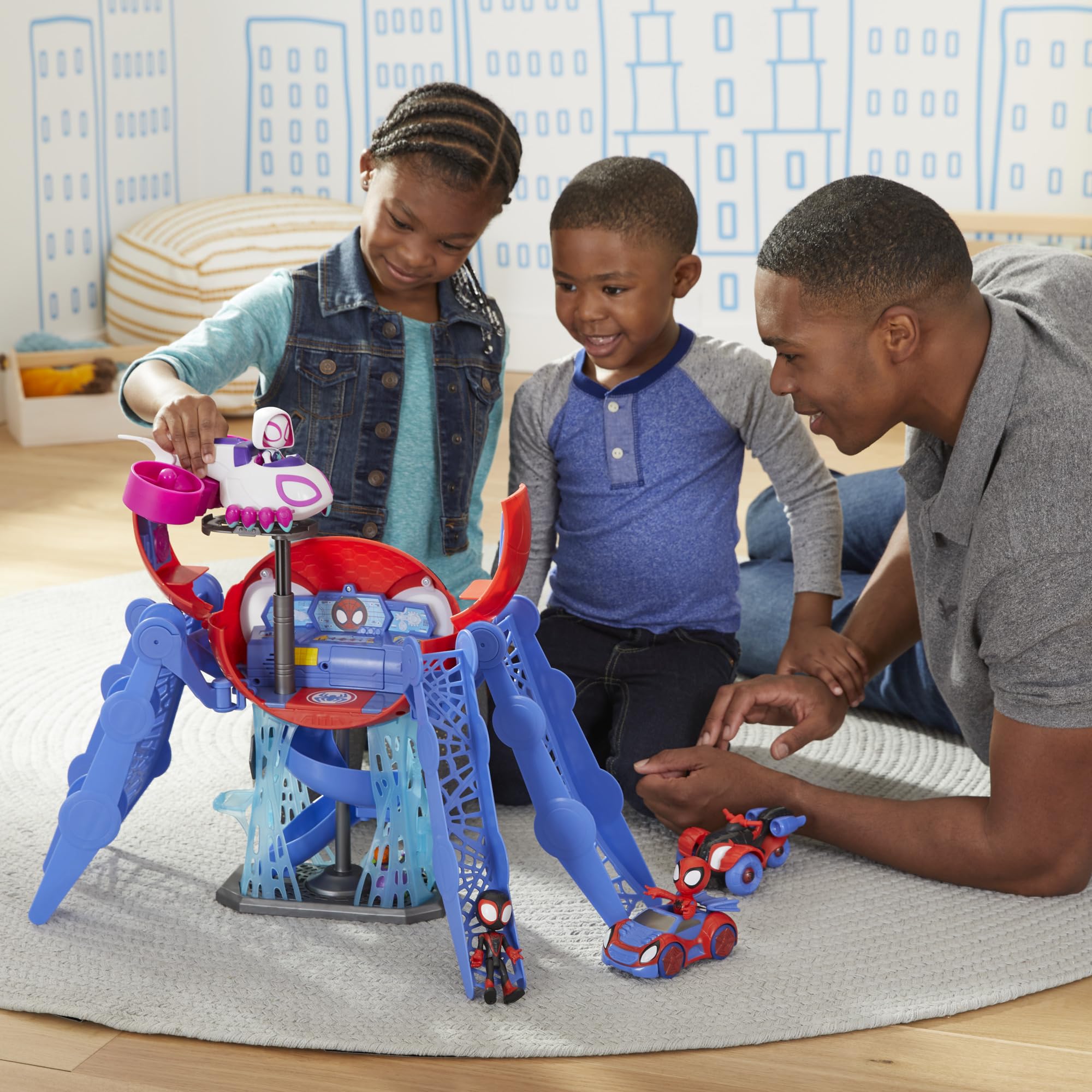 Foto 6 | Set De Juego Spider-man Spidey Y Sus Increíbles Amigos Web-quarters - Venta Internacional.