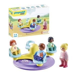 Foto 1 | Carrusel Con Números 1.2.3 De Toy Playmobil Y 4 Figuras - Venta Internacional.