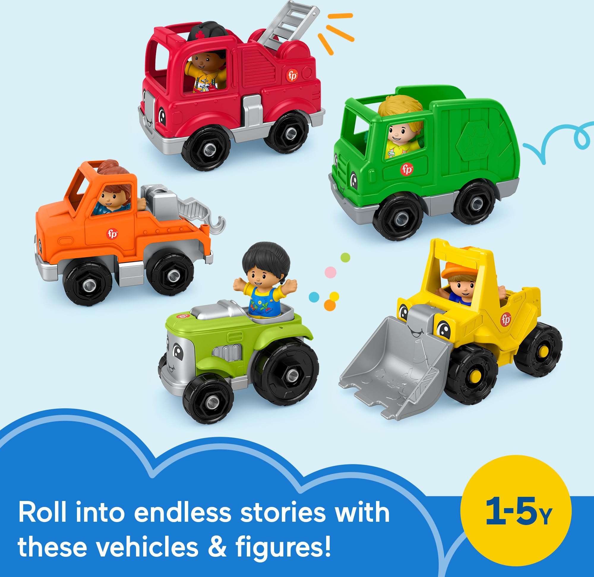 Foto 2 | Set De Juego Fisher-price Little People Con 10 Juguetes De 1 Año O Más - Venta Internacional.