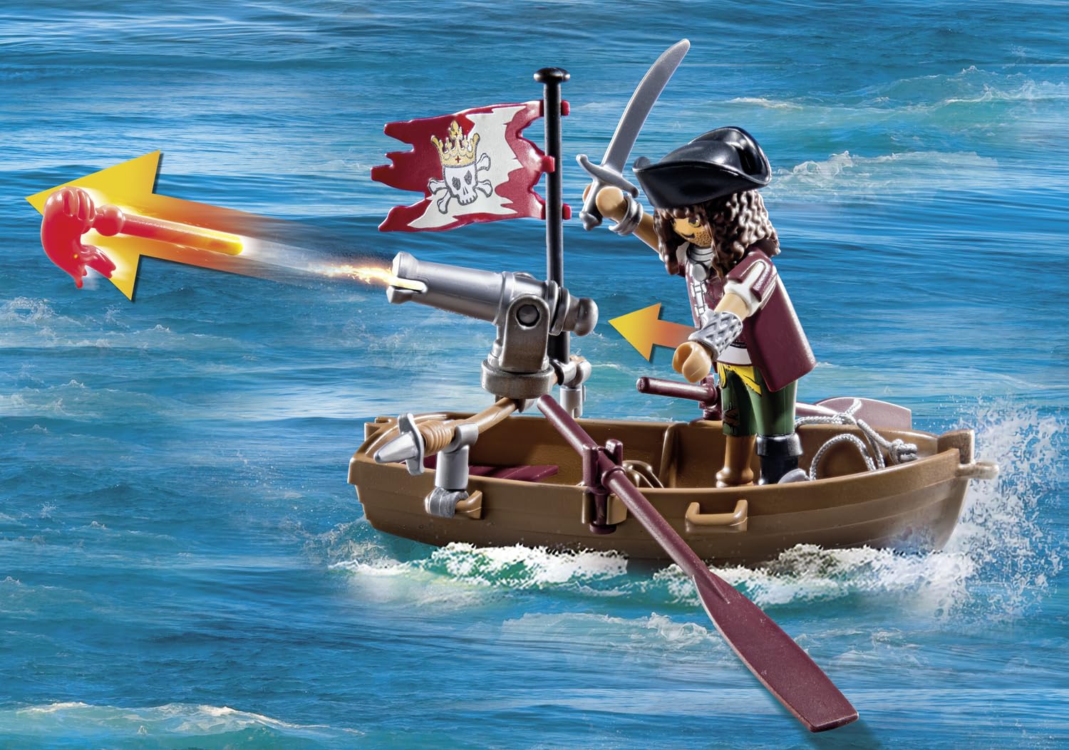 Foto 6 | Juguete Playmobil Pirates Battle Con Pulpo Gigante 71419 Para Mayores De 4 Años - Venta Internacional.
