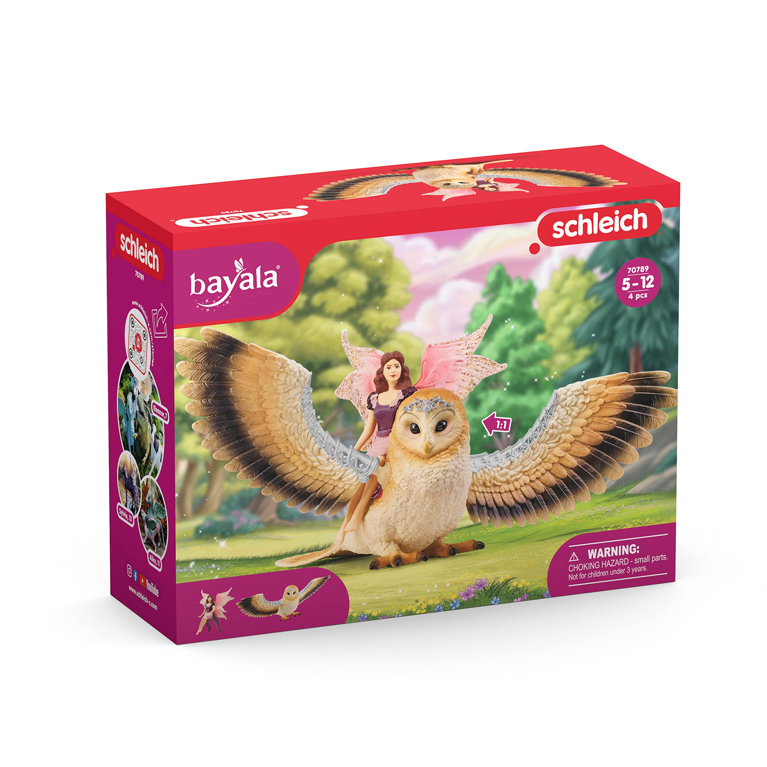 Foto 3 pulgar | Set De Juego De Juguete Schleich Bayala Flying Fairy Con Glam Owl Para Niños De 5 A 12 Años - Venta Internacional.