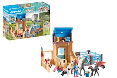 Foto 1 | Puesto De Caballos De Juguete Playmobil Horses Of Waterfall Con Amelia - Venta Internacional.