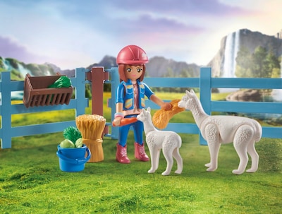 Foto 6 | Puesto De Caballos De Juguete Playmobil Horses Of Waterfall Con Amelia - Venta Internacional.