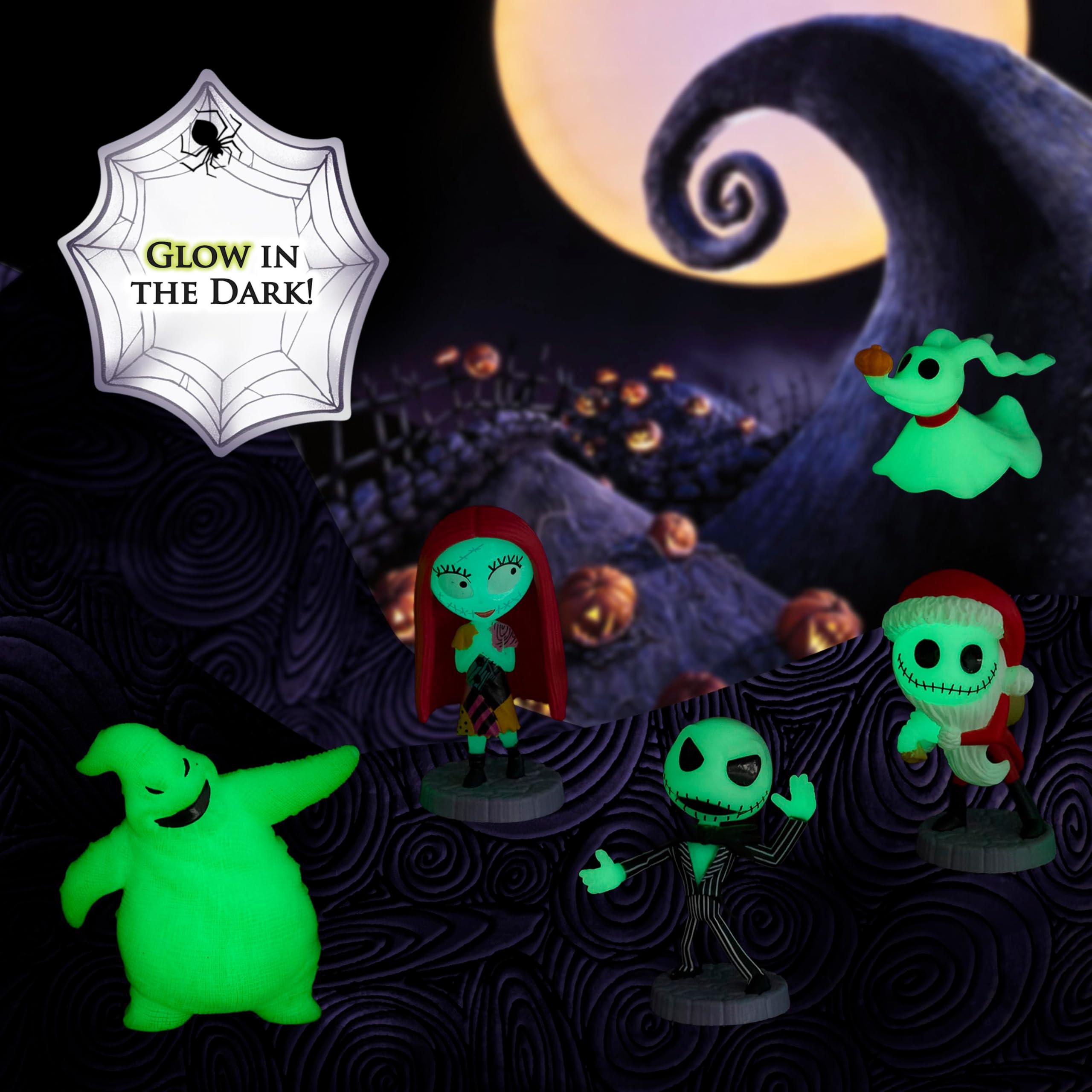 Foto 4 pulgar | Set De Figuras Coleccionables Just Play Disney Nightmare Before Christmas - Venta Internacional.