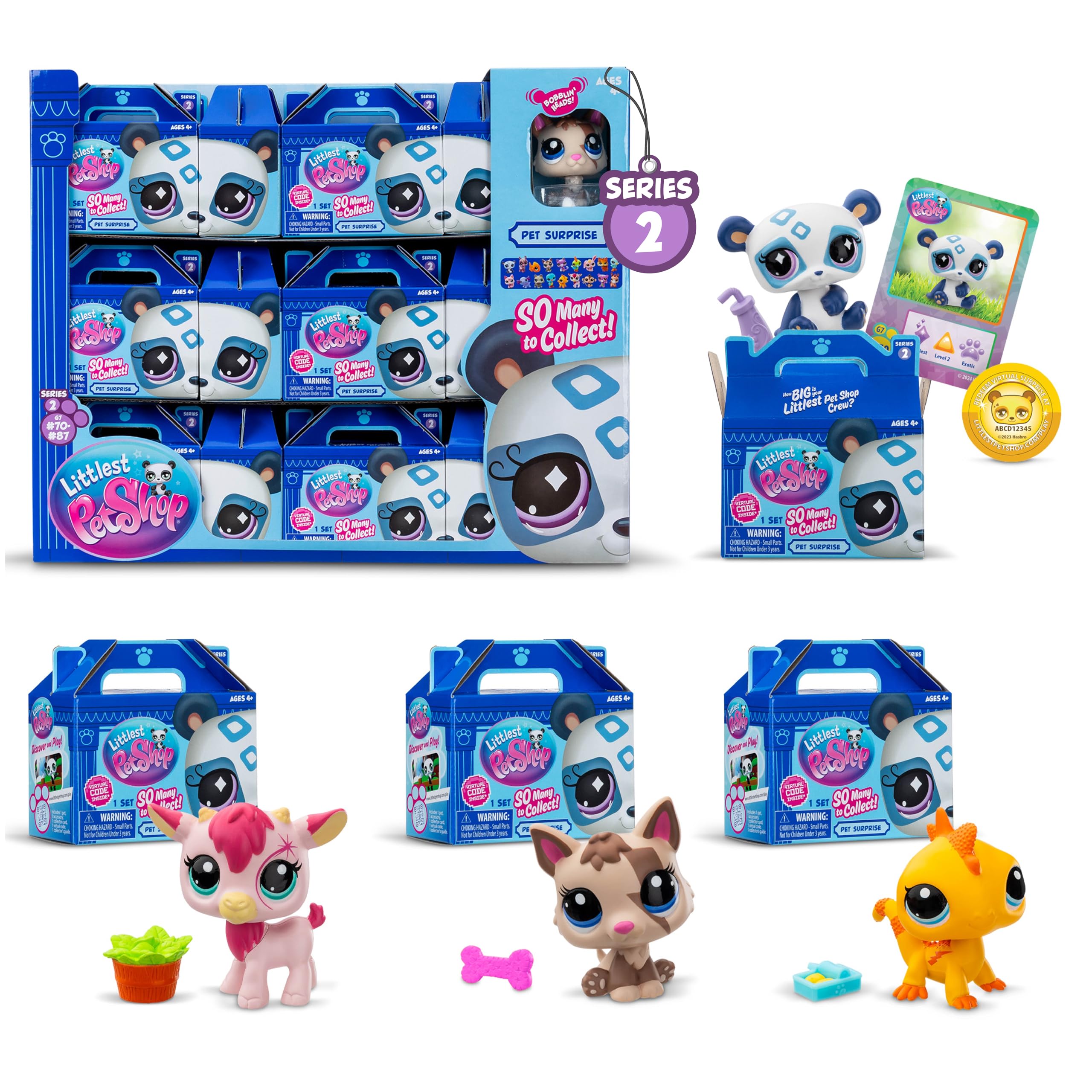 Foto 2 pulgar | Expositor Sorpresa Para Mascotas Toy Littlest Pet Shop Con 18 Mascotas Lps Gen 7 - Venta Internacional.