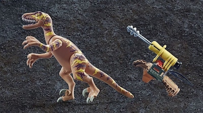 Foto 2 | Juguete Playmobil Deinonychus Con Jaden Con Cañón Y Flechas Plateadas - Venta Internacional.