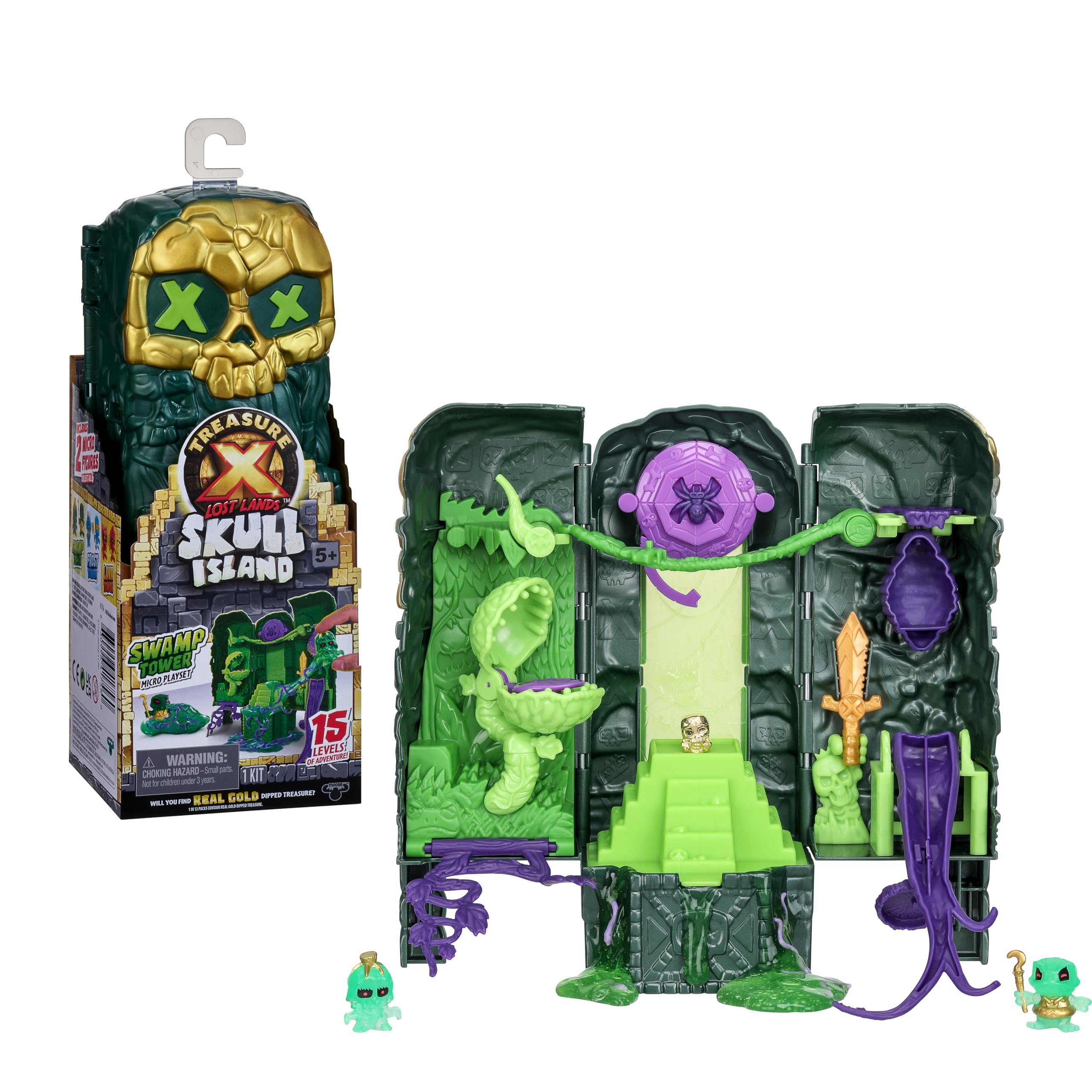 Foto 2 pulgar | Set De Juego Treasure X Lost Lands Skull Island Swamp Tower - Venta Internacional.