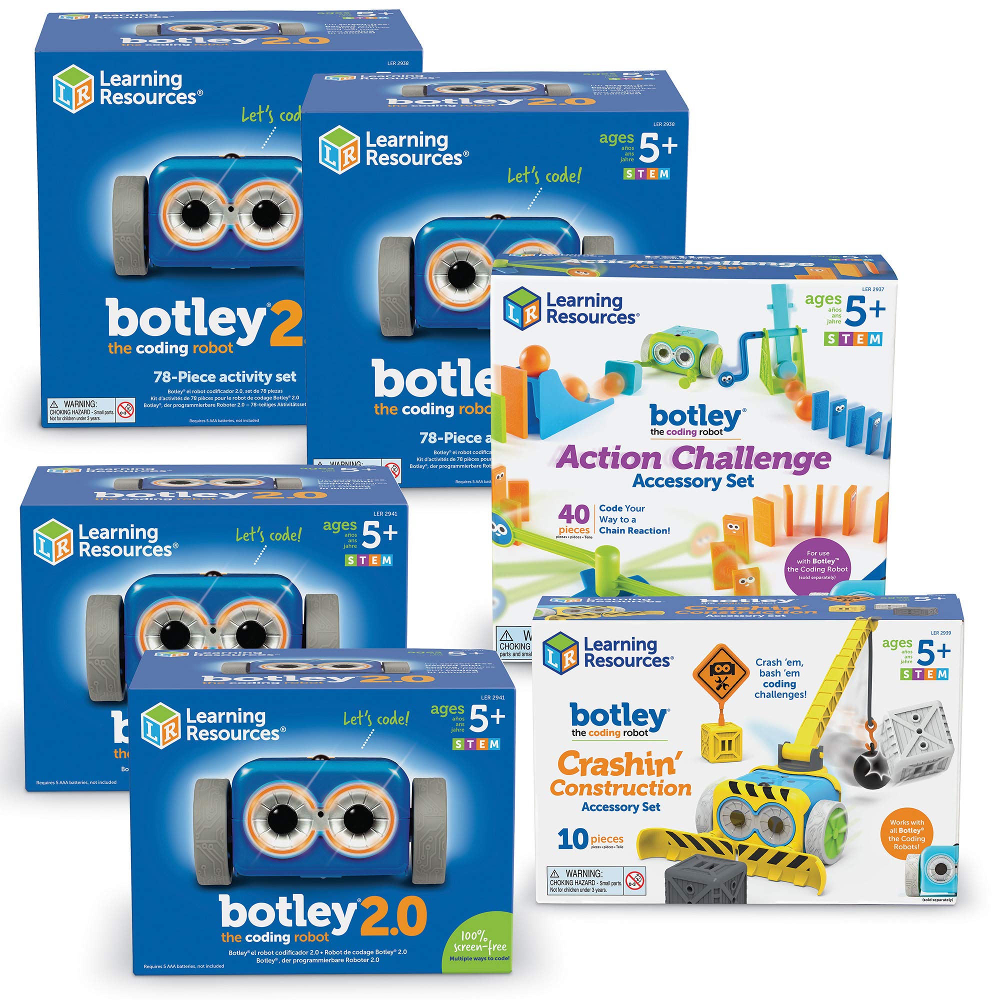 Foto 3 pulgar | Coding Robot Learning Resources Botley 2.0 Classroom Set 5+ - Venta Internacional.