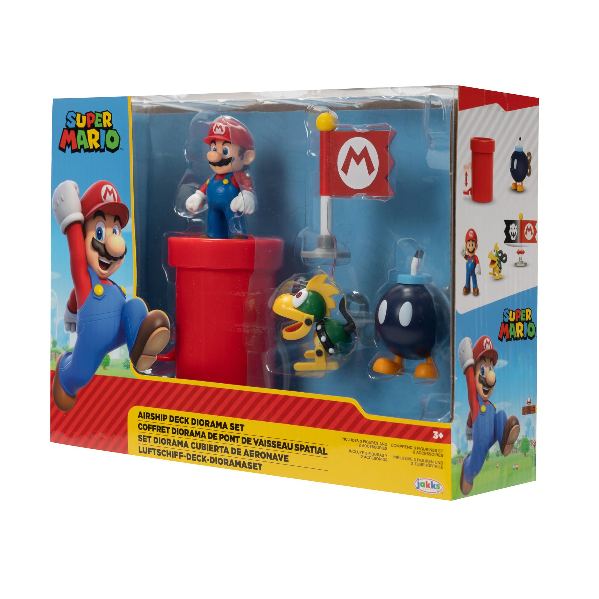 Foto 4 pulgar | Action Figures Playset Super Mario 2.5 Bowser's Airship Deck - Venta Internacional.